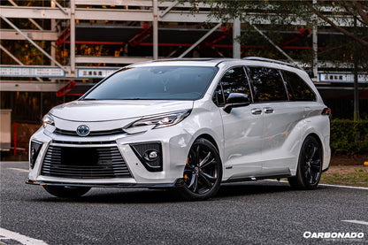 Carbonado 2021-UP Toyota GR SIENNA CA-II Style PP Material Front Bumper With light