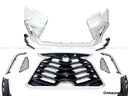 Carbonado 2021-UP Toyota Sienna Thunder Style PP Front Bumper with Lip and Grills and LED Light