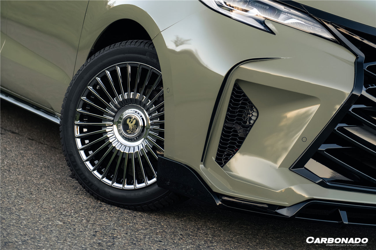 Carbonado 2021-UP Toyota Sienna Thunder Style PP Front Bumper with Lip and Grills and LED Light