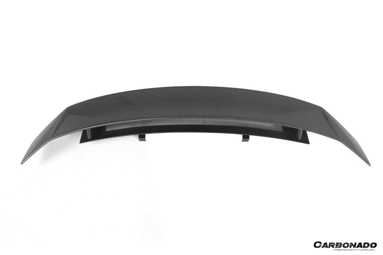 Carbonado 2016-2025 Audi R8 GEN2 Coupe ONLY GT Style Carbon Fiber Trunk Wing with Base