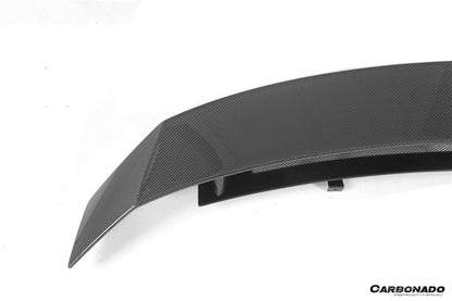 Carbonado 2016-2025 Audi R8 GEN2 Coupe ONLY GT Style Carbon Fiber Trunk Wing with Base