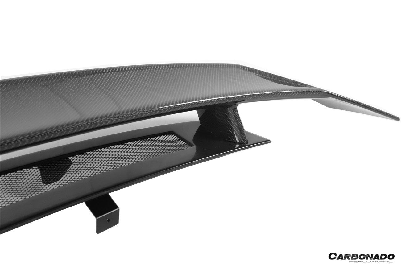 Carbonado 2016-2025 Audi R8 GEN2 Coupe ONLY GT Style Carbon Fiber Trunk Wing with Base