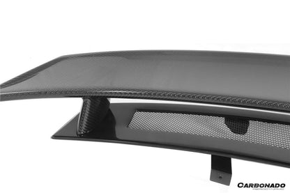 Carbonado 2016-2025 Audi R8 GEN2 Coupe ONLY GT Style Carbon Fiber Trunk Wing with Base