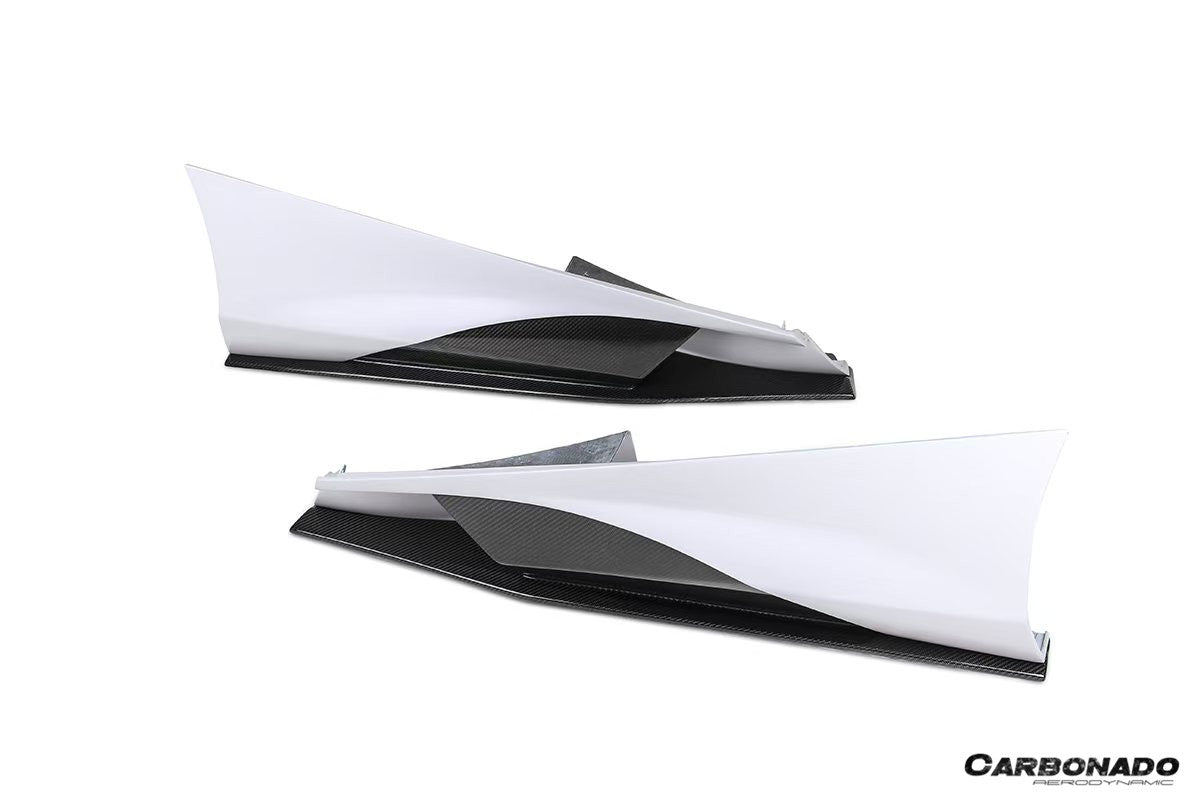 Faldones laterales de fibra de carbono estilo Carbonado para McLaren 720S 765LT (2017-2022)
