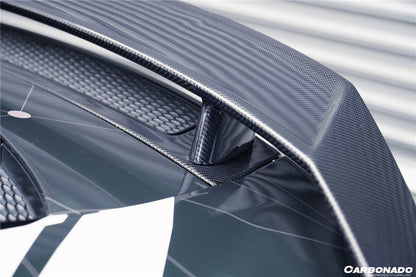 Carbonado 2016-2025 Audi R8 GEN2 Coupe ONLY GT Style Carbon Fiber Trunk Wing with Base