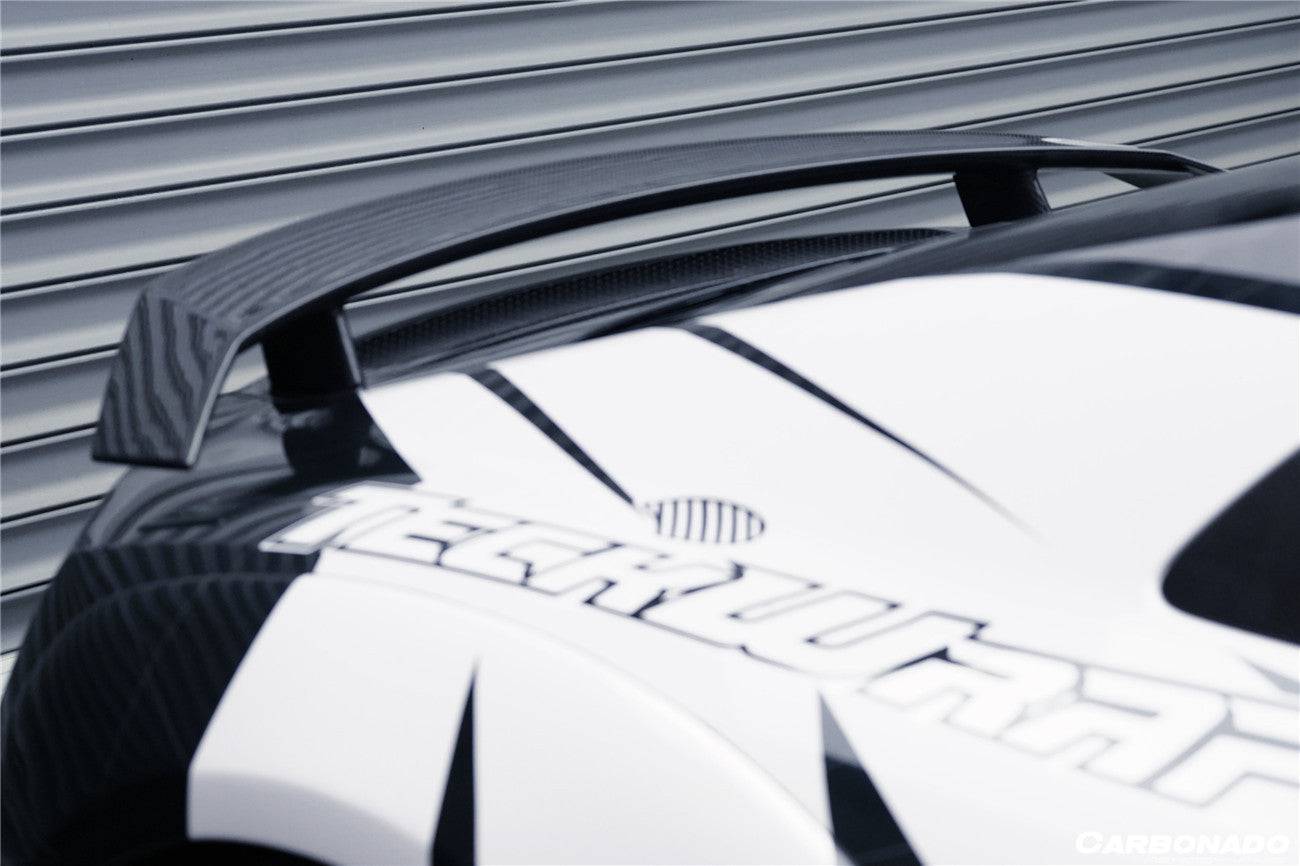 Carbonado 2016-2025 Audi R8 GEN2 Coupe ONLY GT Style Carbon Fiber Trunk Wing with Base