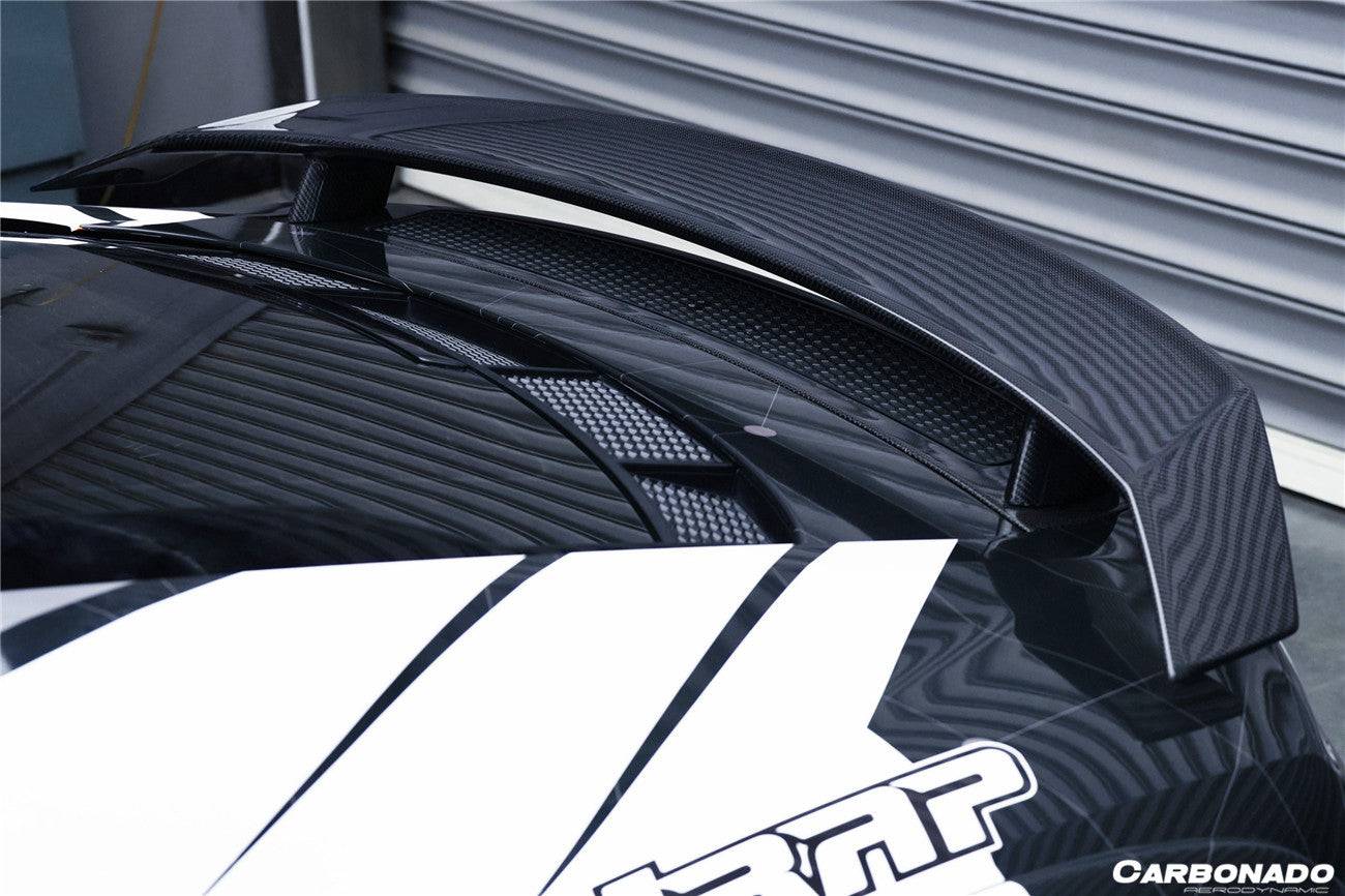 Carbonado 2016-2025 Audi R8 GEN2 Coupe ONLY GT Style Carbon Fiber Trunk Wing with Base