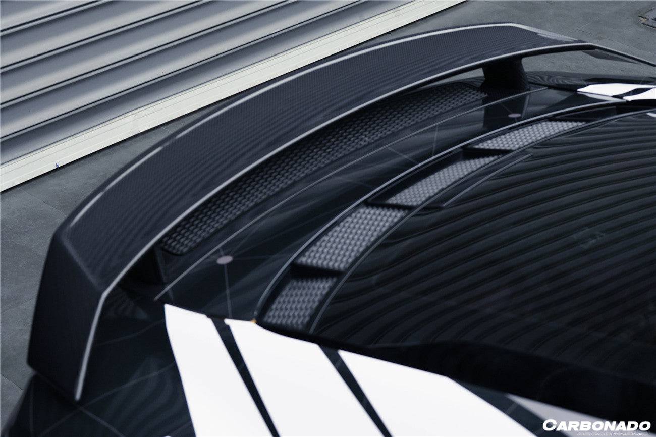 Carbonado 2016-2025 Audi R8 GEN2 Coupe ONLY GT Style Carbon Fiber Trunk Wing with Base