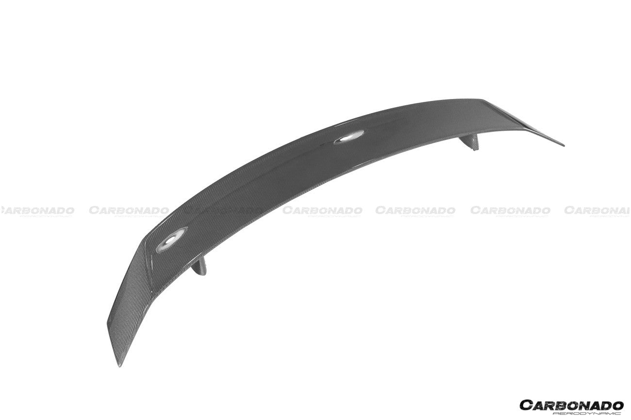 Carbonado 2016-2025 Audi R8 GEN2 Coupe ONLY GT Style Carbon Fiber Trunk Wing with Base