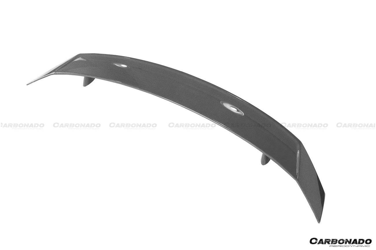 Carbonado 2016-2025 Audi R8 GEN2 Coupe ONLY GT Style Carbon Fiber Trunk Wing with Base