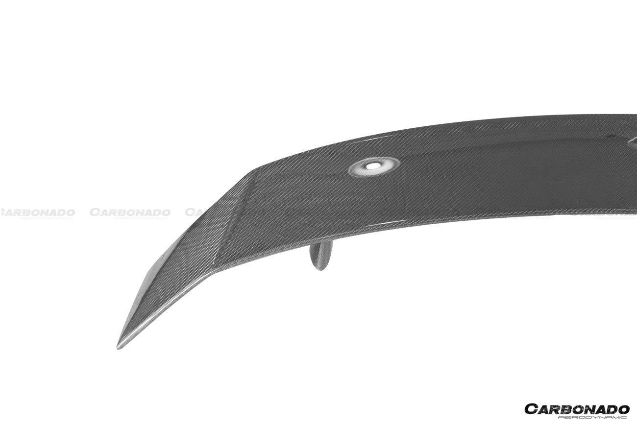 Carbonado 2016-2025 Audi R8 GEN2 Coupe ONLY GT Style Carbon Fiber Trunk Wing with Base