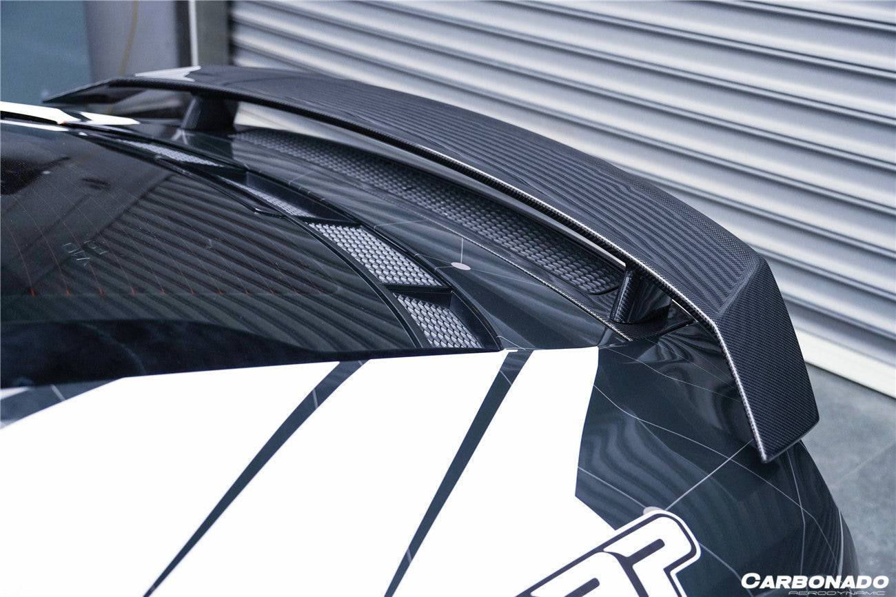 Carbonado 2016-2025 Audi R8 GEN2 Coupe ONLY GT Style Carbon Fiber Trunk Wing with Base