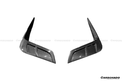 Carbonado 2020-2024 Maserati MC20 MSY Style DRY Carbon Fiber Front Bumper Vents