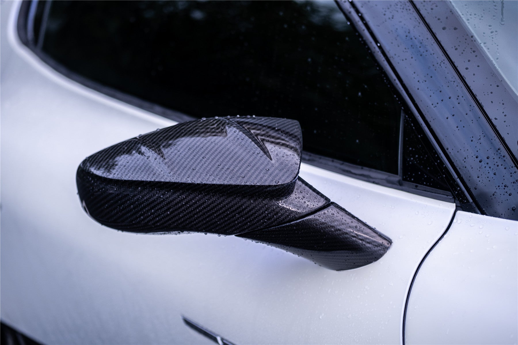Carbonado 2020-2024 Maserati MC20 MSY Style DRY Carbon Fiber Mirror Housing Replacement