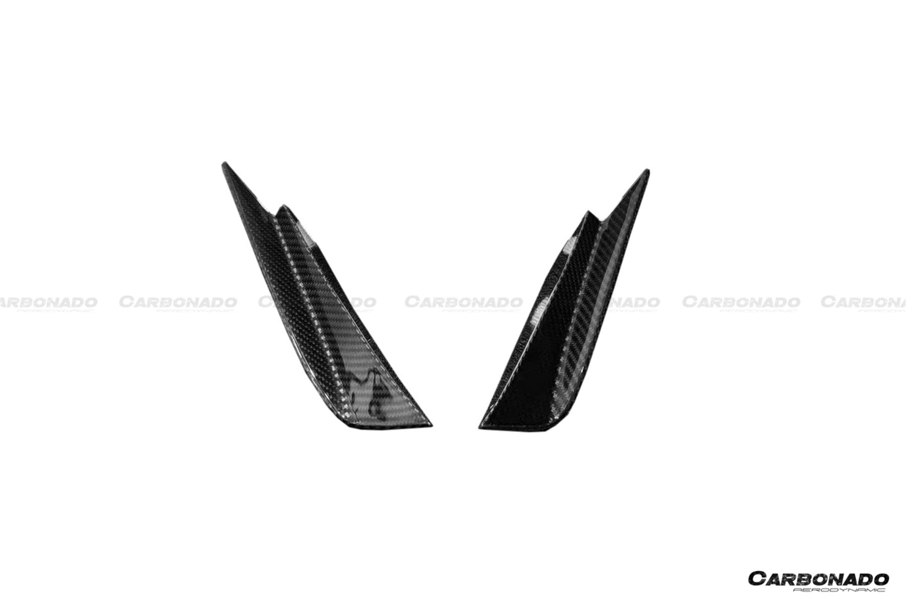Parachoques delantero de fibra de carbono estilo MSY Carbonado para Maserati MC20 2020-2024