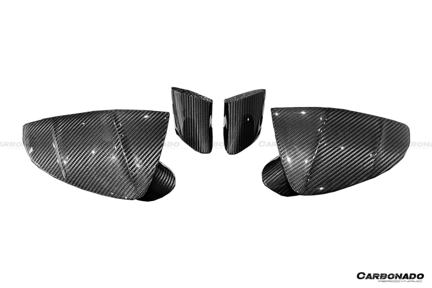 Carbonado 2020-2024 Maserati MC20 MSY Style DRY Carbon Fiber Mirror Housing Replacement