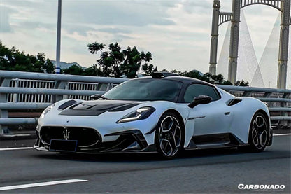 Carbonado 2020-2024 Maserati MC20 MSY Style DRY Carbon Fiber Front Lip