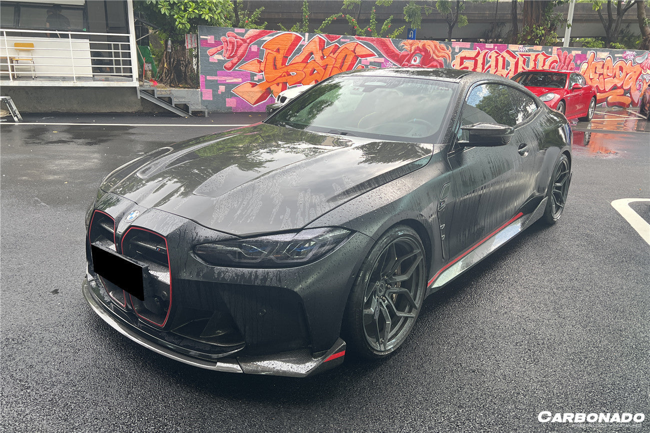 Carbonado 2021-UP BMW M3 G80 G81 M4 G82   G83 CSL Style Dry Carbon Fiber Fornt Lip
