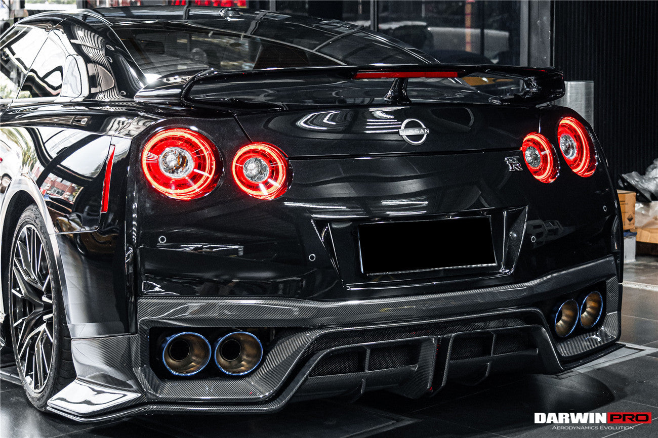 Difusor trasero de fibra de carbono DarwinPRO 2017-2023 Nissan GTR R35 EBA BKSS