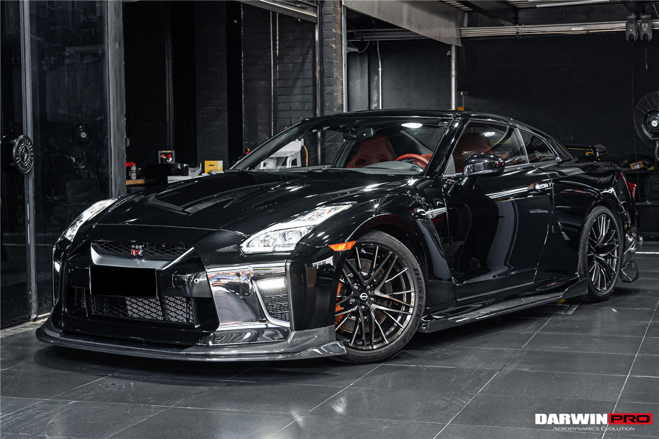 Faldones laterales de fibra de carbono DarwinPRO para Nissan GTR R35 EBA BKSS (2008-2023)