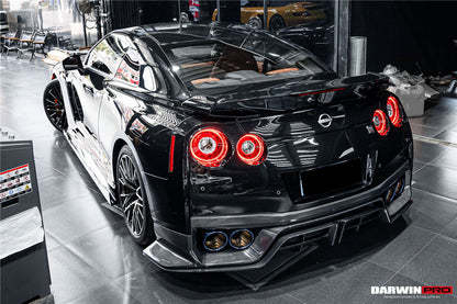 Difusor trasero de fibra de carbono DarwinPRO 2017-2023 Nissan GTR R35 EBA BKSS