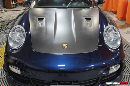 DarwinPRO 2005-2012 Porsche 911 997 Carrera &amp; S &amp; 4S &amp; Turbo &amp; 06-12 Cayman 987 GT2RS Style Hood