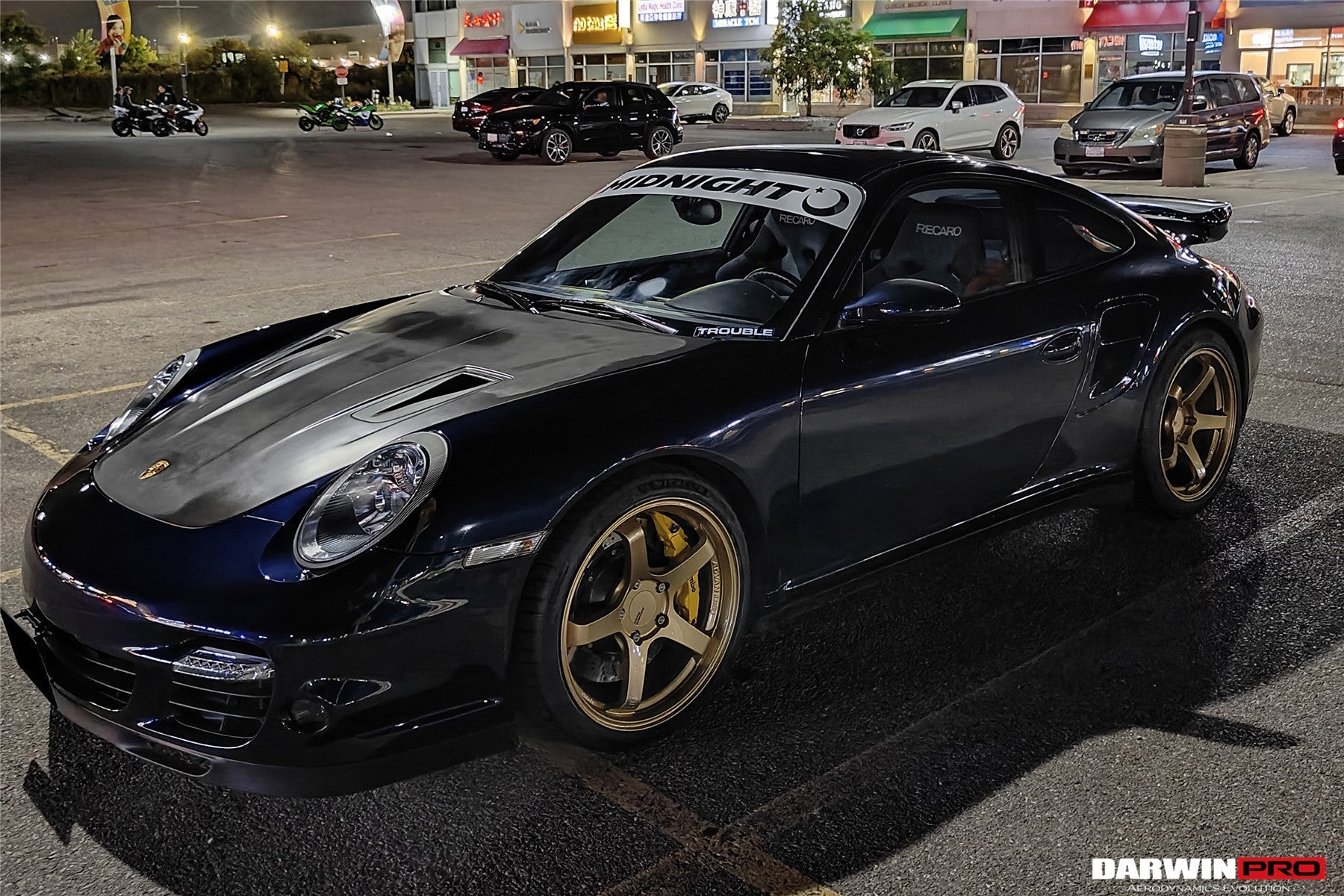 DarwinPRO 2005-2012 Porsche 911 997 Carrera &amp; S &amp; 4S &amp; Turbo &amp; 06-12 Cayman 987 GT2RS Style Hood