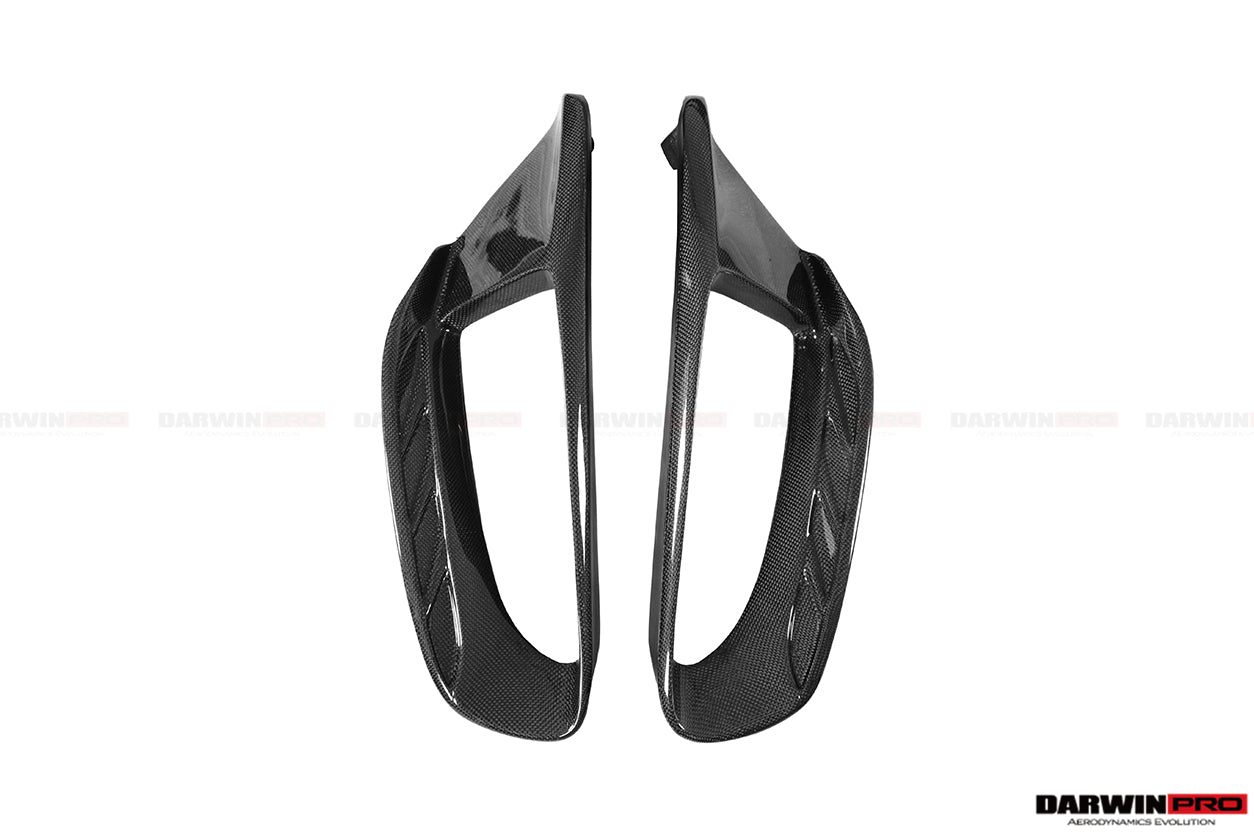 DarwinPRO 2015-2020 Ferrari 488 GTB | Spider Pista Style Carbon Fiber Quarter Panel Side Scoops