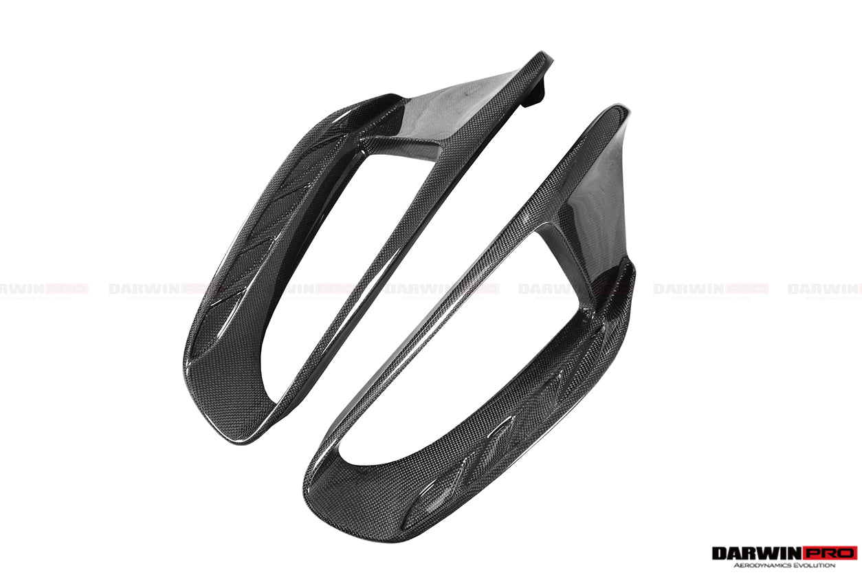 DarwinPRO 2015-2020 Ferrari 488 GTB | Spider Pista Style Carbon Fiber Quarter Panel Side Scoops