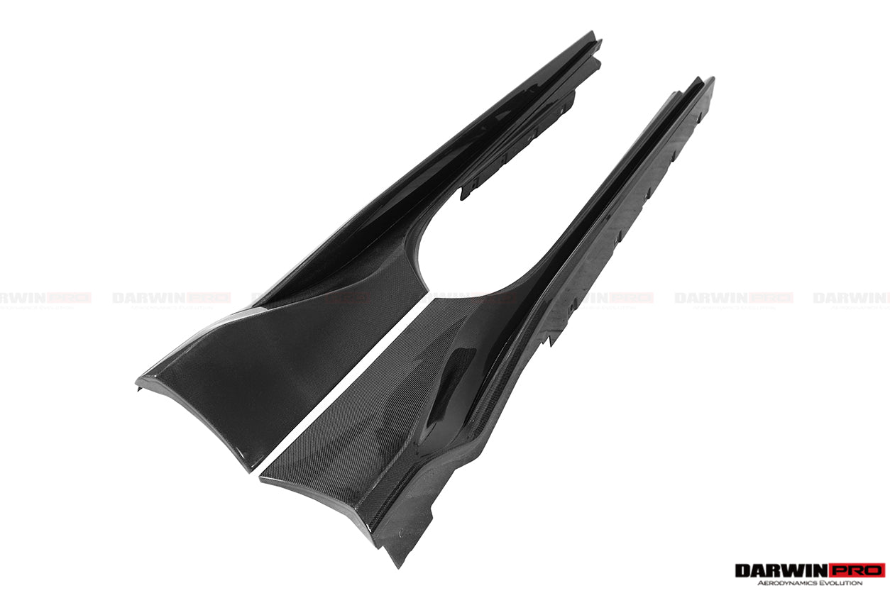 DarwinPRO 2015-2020 Ferrari 488 GTB | Spider Pista Style Carbon Fiber Side Skirts