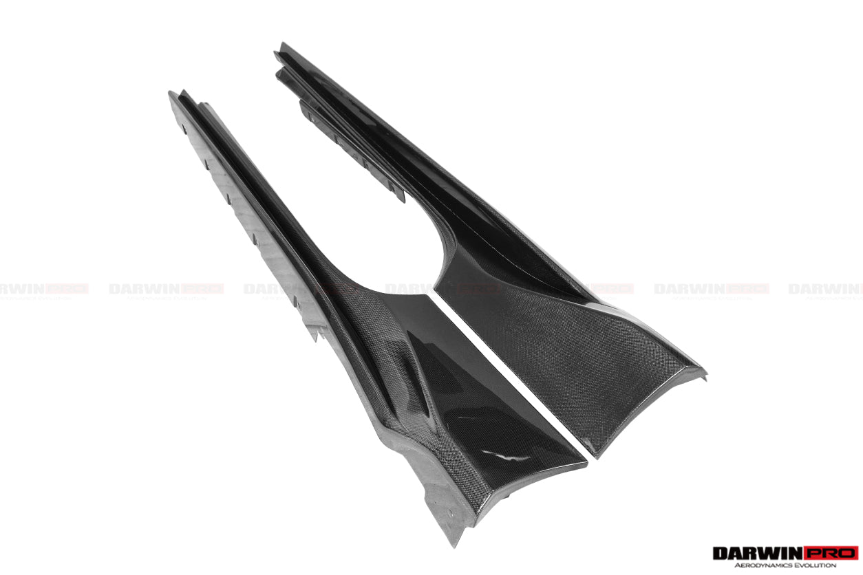 DarwinPRO 2015-2020 Ferrari 488 GTB | Spider Pista Style Carbon Fiber Side Skirts