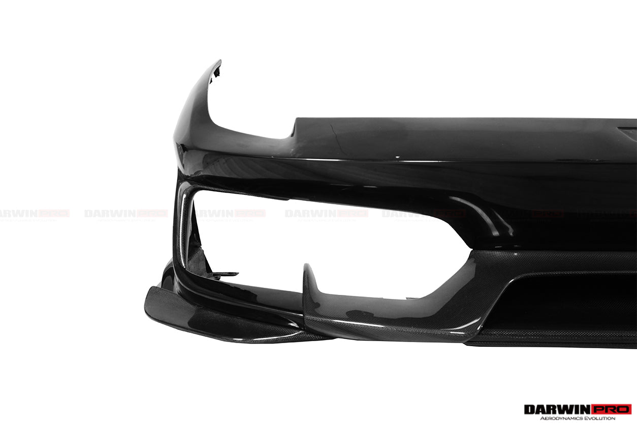 Parachoques delantero parcial de fibra de carbono DarwinPRO para Ferrari 488 Pista 2018-2022