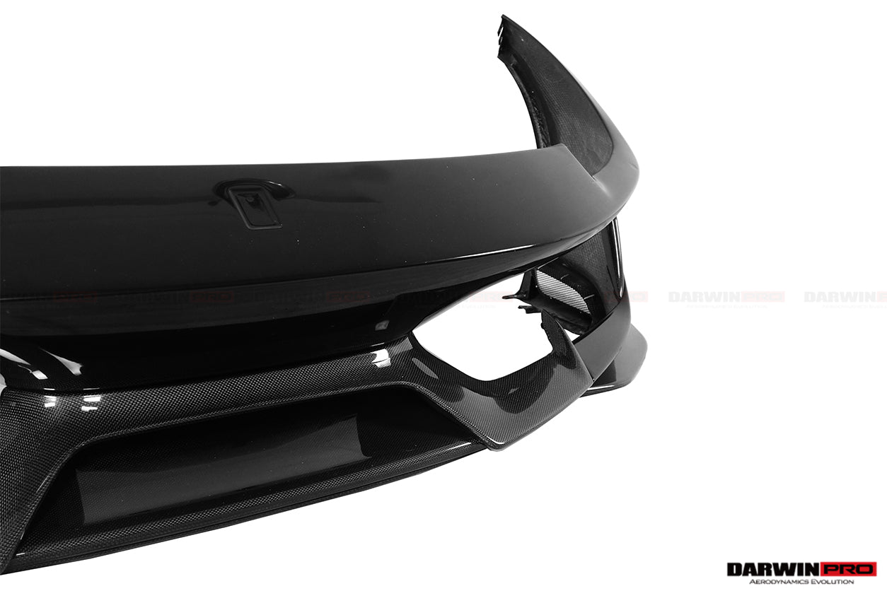 Parachoques delantero parcial de fibra de carbono DarwinPRO para Ferrari 488 Pista 2018-2022