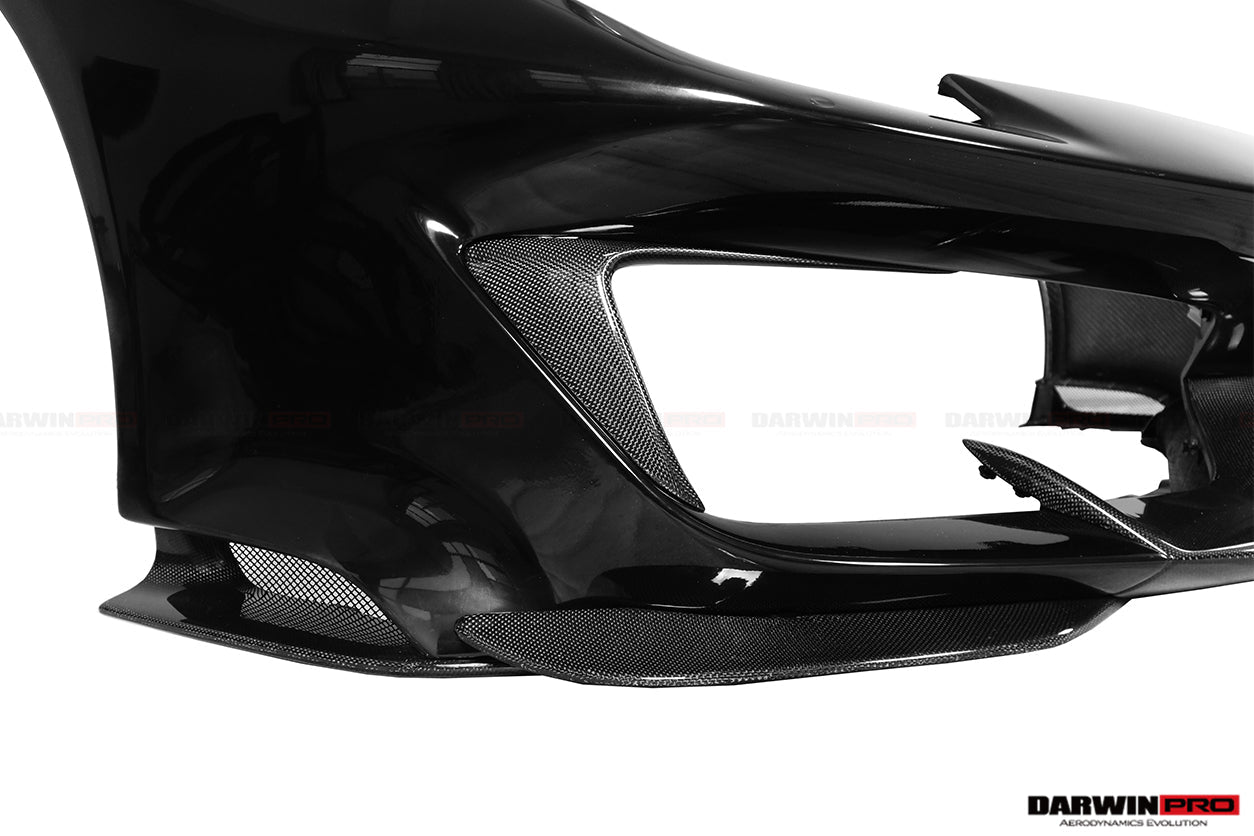 Parachoques delantero parcial de fibra de carbono DarwinPRO para Ferrari 488 Pista 2018-2022