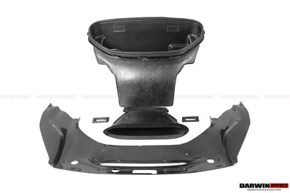 DarwinPRO 2015-2020 Ferrari 488 GTB | Spider Pista Style Carbon Fiber Front Bumper Set with Hood