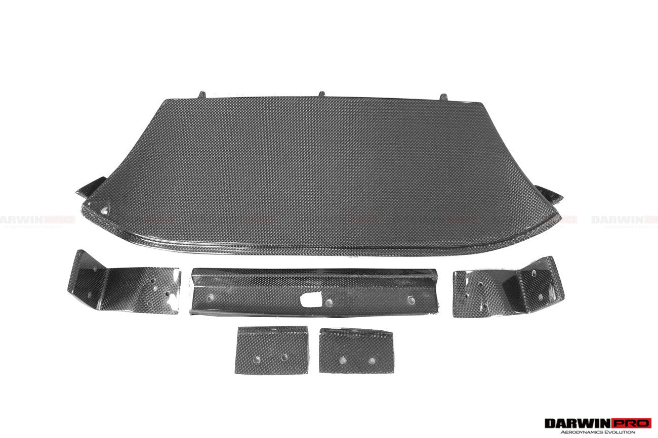DarwinPRO 2015-2020 Ferrari 488 Spider Pista Style Carbon Fiber Rear Bumper And Wing