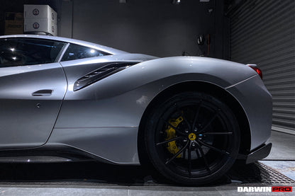DarwinPRO 2015-2020 Ferrari 488 GTB | Spider Pista Style Carbon Fiber Quarter Panel Side Scoops