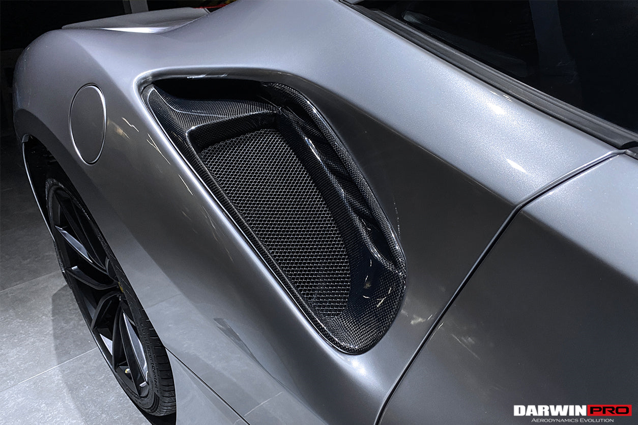 DarwinPRO 2015-2020 Ferrari 488 GTB | Spider Pista Style Carbon Fiber Quarter Panel Side Scoops