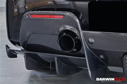 DarwinPRO 2015-2020 Ferrari 488 Spider Pista Style Carbon Fiber Rear Bumper And Wing