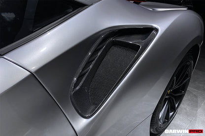DarwinPRO 2015-2020 Ferrari 488 GTB | Spider Pista Style Carbon Fiber Quarter Panel Side Scoops