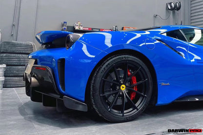 Parachoques trasero DarwinPRO para Ferrari 488 Pista 2018-2022 con carcasa superior (sin difusor)