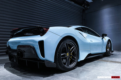 DarwinPRO 2015-2020 Ferrari 488 GTB | Spider Pista Style Carbon Fiber Side Skirts