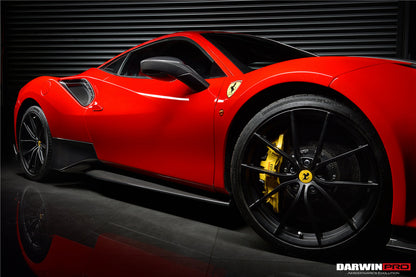 DarwinPRO 2015-2020 Ferrari 488 GTB | Spider Pista Style Carbon Fiber Quarter Panel Side Scoops