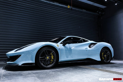 DarwinPRO 2015-2020 Ferrari 488 GTB | Spider Pista Style Carbon Fiber Side Skirts