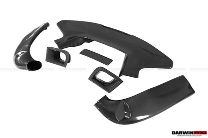 Parachoques trasero y alerón de fibra de carbono DarwinPRO 2015-2020 Ferrari 488 GTB estilo pista