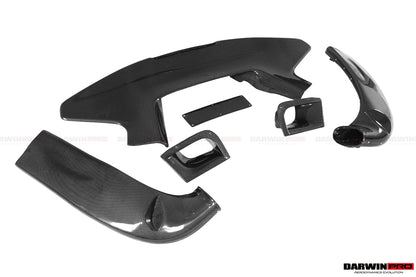 Parachoques trasero y alerón de fibra de carbono DarwinPRO 2015-2020 Ferrari 488 GTB estilo pista
