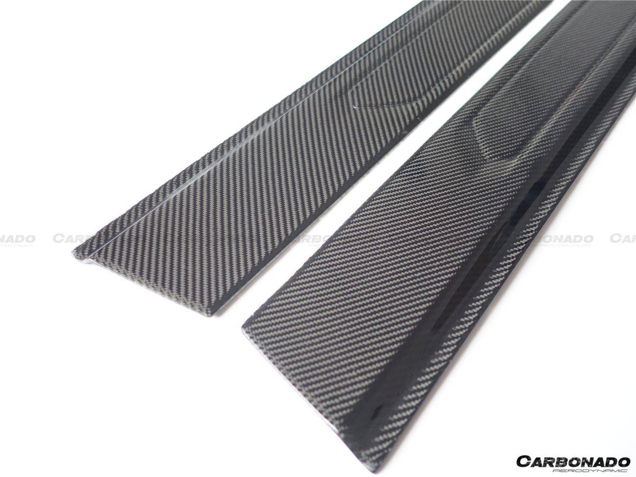Tapas de placa de puerta de fibra de carbono estilo OEM para Lamborghini Aventador LP700 Coupé Roadster Carbonado 2011-2016