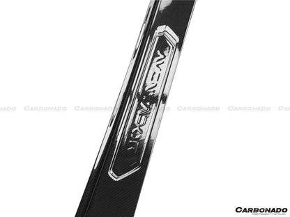 Tapas de placa de puerta de fibra de carbono estilo OEM para Lamborghini Aventador LP700 Coupé Roadster Carbonado 2011-2016