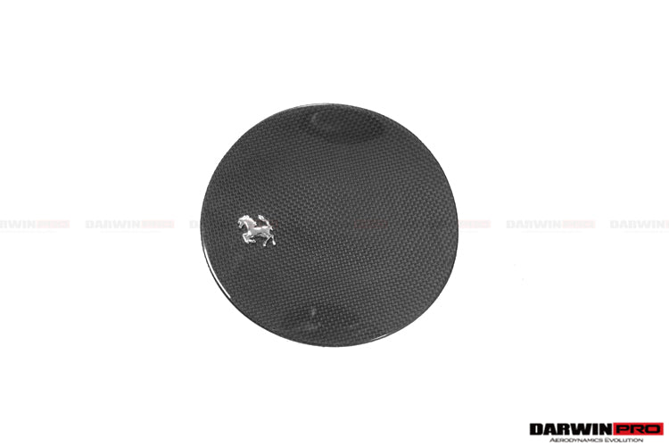 DarwinPRO 2017-2026 Ferrari 812 Superfast Dry Carbon Fiber Fuel Door With Logo Repalement