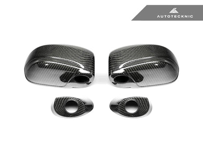 AutoTecknic Replacement Dry Carbon Mirror Covers - Nissan R35 GTR - 2